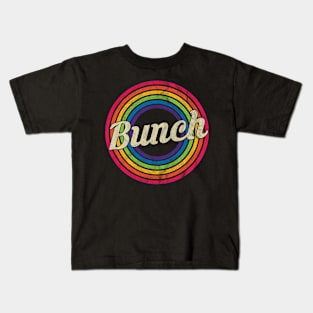 Bunch - Retro Rainbow Faded-Style Kids T-Shirt